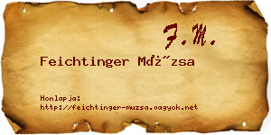 Feichtinger Múzsa névjegykártya